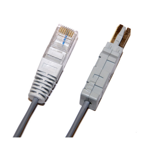 Patch kabel telefonní 1 pár RJ45 / IDC  - 2 polový  2,5m