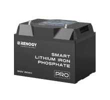 Renogy PRO 100Ah 12V LiFePO4 s výhřevem, Bluetooth, IP67 Lithium Smart Battery - pod sedadlo