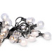 Solight LED venkovní řetěz s žárovkami, 25 žárovek, 15m+5m, 750lm, teplá bílá