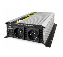 Měnič napětí Carspa CAR1.6K-24 - NOVÉ, POŠKOZENÉ, 24V na 230V, 1600W, USB, modifikovaná sinus Měnič napětí Carspa CAR1.6K-24 - NOVÉ, POŠKOZENÉ, 24V na 230V, 1600W, USB, modifikovaná sinus