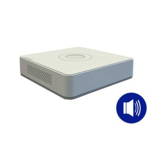 DS-7104HQHI-K1(C)(S) 4 Mpx | Hybridní režim IP + THD | audio po koaxu | H.265+ | 1x HDD