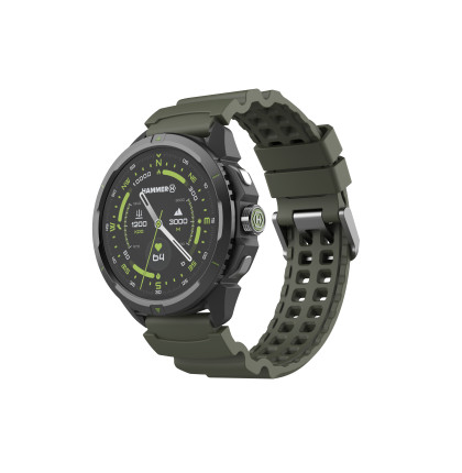 Chytré hodinky Hammer Watch 2 zeleno-černé