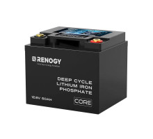 Renogy CORE 50Ah 12V LiFePO4 Lithium Battery Deep Cycle