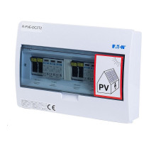 Rozvaděč R-FVE-DC2T2 EATON, T2 (1000V DC / 32A) pro 2 stringy IP40 certifikovaný Rozvaděč R-FVE-DC2T2 EATON, T2 (1000V DC / 32A) pro 2 stringy IP40 certifikovaný