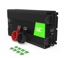 Green Cell INV22 Měnič napětí z 12V na 230V, 1500W/3000W - čistý sinus