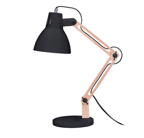 Solight stolní lampa Falun, E27, černá