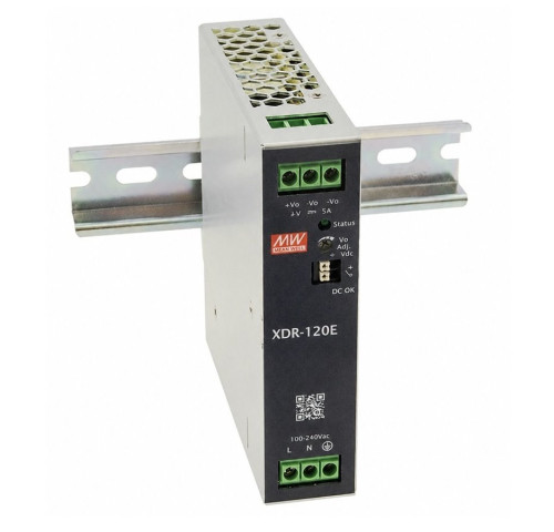MEAN WELL XDR-120E-48 Průmyslový napájecí zdroj na DIN lištu 120W 48V MEAN WELL XDR-120E-48 Průmyslový napájecí zdroj na DIN lištu 120W 48V
