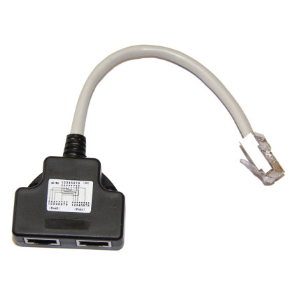 Adaptér RJ45 1x8p8c/2x8p4c Cat5 PC-TEL