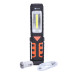 Solight multifunkční nabíjecí LED lampa,  3W COB, 250 + 40lm, Li-Ion, USB, černooranžová