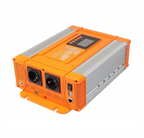 Měnič napětí Carspa PX1200-12 - POŠKOZENÁ KRABICE, 12V/230V+USB 1200W čistá sinusovka