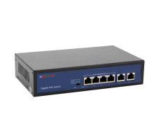 CP-DNW-GPU4G2-48-V3 Čtyřportový 10/100/1000 Mbps PoE switch s 2x 1000 Mbps uplinkem