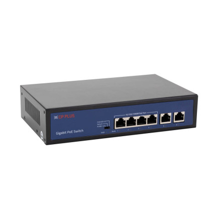 CP-DNW-GPU4G2-48-V3 Čtyřportový 10/100/1000 Mbps PoE switch s 2x 1000 Mbps uplinkem