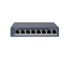DS-3E1508-EIV2 8×1Gb | výkon 5W | základní management | kovové šasi, bez ventilátoru