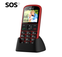 Telefon CPA Halo 21 Senior červený s nabíjecím stojánkem