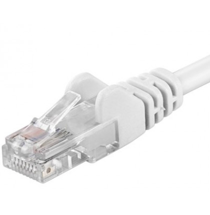 PremiumCord Patch kabel UTP RJ45-RJ45 level 5e 10m bílá
