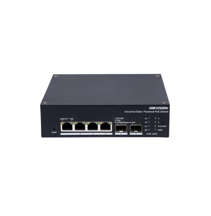 DS-3T1506HP-EI-UPS Průmyslový switch | 1x HiPOE | 3x POE | 90 W max. | 4x 1 Gb/s + 2x SFP…