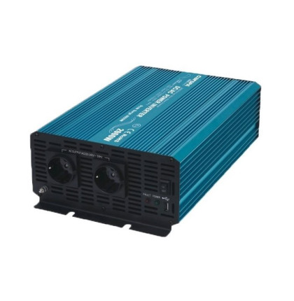 Měnič napětí Carspa P2000U-24 - ROZBALENÉ, 24V/230V+USB 2000W, čistá sinusovka