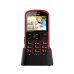 Telefon CPA Halo 21 Senior červený s nabíjecím stojánkem