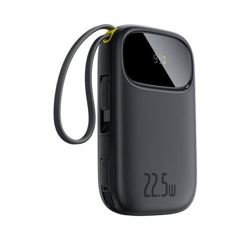 Powerbanka Baseus EnerFill FC31 Qpow 3 20000mAh, 22,5W, s kabelem USB-C a Lightning černá