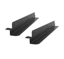 Držák kovový 57 cm pro uchycení solárních panelů, černý (2 ks sada)