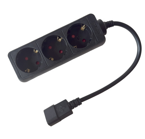Maxlink redukce k UPS (3 zásuvky typ DE SCHUKO), max. 250V, 10A, délka 30cm