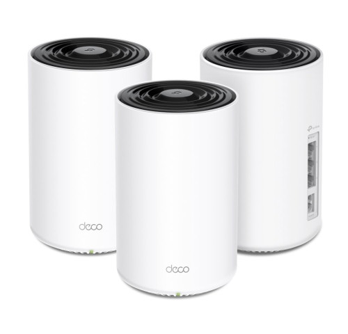 WiFi router TP-Link Deco PX10(3-pack) AX1500 + AV1000, WiFi 6, 3x GLAN, 2,4/5GHz