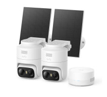 Venkovní kamera se solárním nabíjením Anker eufy C37 (sada 2ks+jednotka HomeBase Mini), 2K bílá