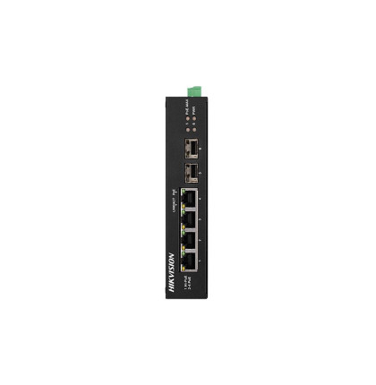 DS-3T0506HP-E/HS 4x POE | 4x 100 Mb | 2x Gb SFP | výkon 60 W | průmyslový | bez managementu…