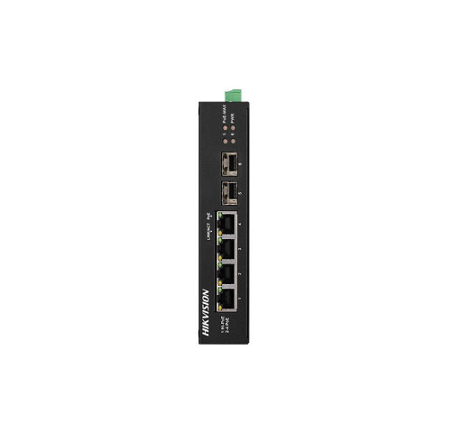 DS-3T0506HP-E/HS 6 portový průmyslový switch - 1x HiPoE 60W 1Gbps + 3x PoE 30W 1Gbps + 2x…