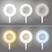 Solight LED stmívatelná stolní lampička s klipem bílá, 300lm, nastavitelná teplota světla, USB
