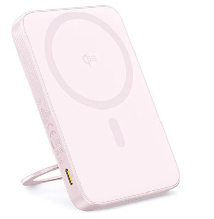 Bezdrátová powerbanka Baseus PicoGo Qi2 5000mAh, 20W růžová