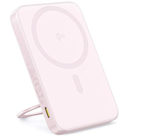 Bezdrátová powerbanka Baseus PicoGo Qi2 5000mAh, 20W růžová