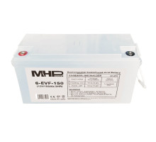MHPower 6-EVF-150 Trakční gelová baterie 12V/150Ah, Terminál T2 - M8, Deep Cycle