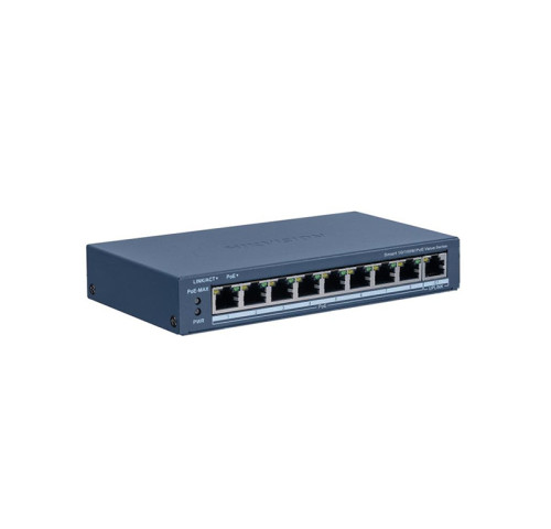 DS-3E1309P-EI/M 9 portový switch - 8x PoE 30W 100Mbps + 1x uplink RJ-45 1Gbps, PoE celkem…
