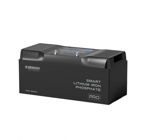 Renogy PRO 200Ah 12V LiFePO4 s výhřevem, Bluetooth, IP67 Lithium Smart Battery - pod sedadlo