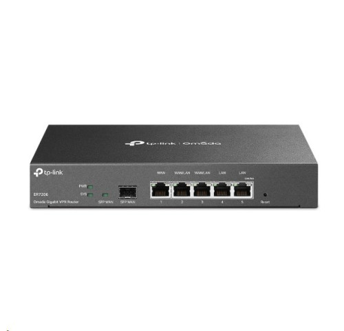 Router TP-Link TL-ER7206 SafeStream VPN 1x GWAN + 2x GWAN/LAN + 1x GWAN SFP, Omáda SDN Router TP-Link TL-ER7206 SafeStream VPN 1x GWAN + 2x GWAN/LAN + 1x GWAN SFP, Omáda SDN