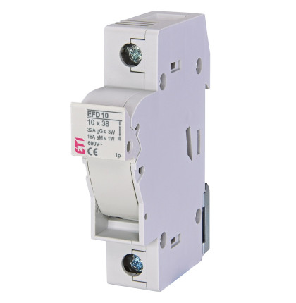 ETI pojistný odpínač EFD 10 1p se 2ks pojistek 10A k baterii ETI pojistný odpínač EFD 10 1p se 2ks pojistek 10A k baterii