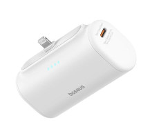 Powerbanka Baseus Compact 5000mAh, 20W, s konektorem Lightning bílá