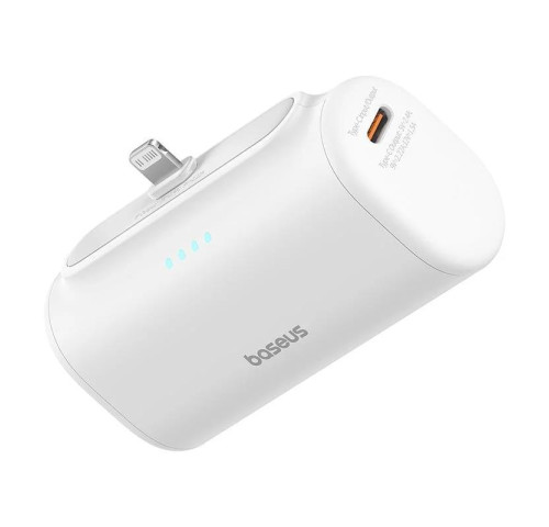 Powerbanka Baseus Compact 5000mAh, 20W, s konektorem Lightning bílá
