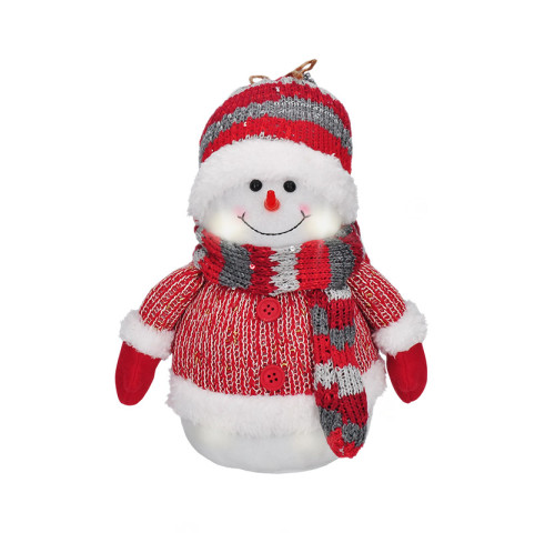 Solight LED sněhulák, 26cm, 6x LED, IP20, 3x AA