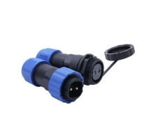 Konektor a zdířka SP/SD20-2P vodotěsný na kabel, pár Konektor a zdířka SP/SD20-2P vodotěsný na kabel, pár