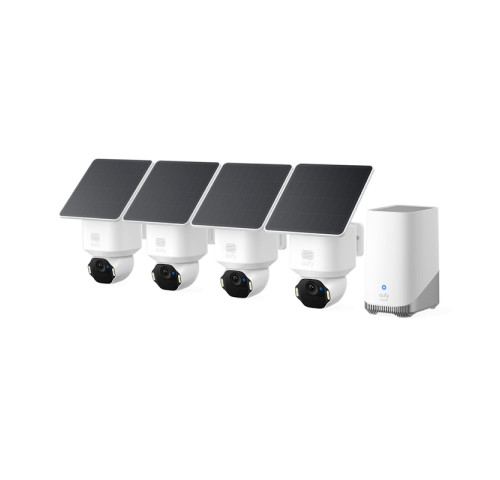 Venkovní kamera se solárním nabíjením Anker eufy E42 (sada 4ks+jednotka Homebase 3) 4K bílá Venkovní kamera se solárním nabíjením Anker eufy E42 (sada 4ks+jednotka Homebase 3) 4K bílá