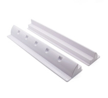 Držáky plastové LONG 68 cm - ROZBALENÉ pro uchycení solárních panelů - bílé (2ks sada)