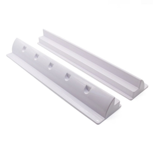 Držáky plastové LONG 68 cm - ROZBALENÉ pro uchycení solárních panelů - bílé (2ks sada)
