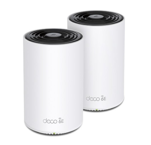 WiFi router TP-Link Deco XE75 Pro(2-pack) AXE5400, WiFi 6E, 1x 2.5GLAN, 2x GLAN / 574Mbps 2,4GHz/ 2402Mbps 5GHz/ 2402 6