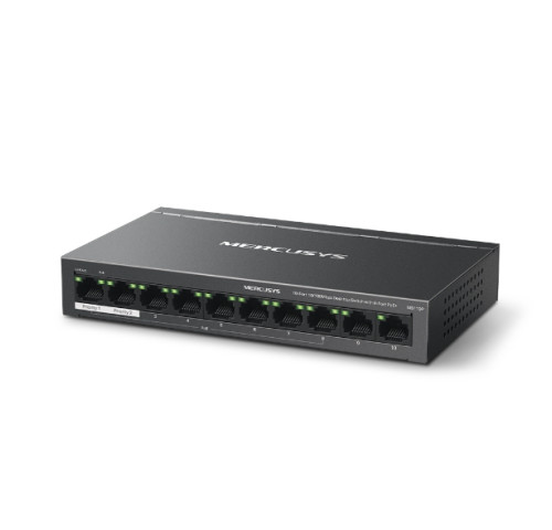 Switch TP-Link Mercusys MS110P 2x LAN s PoE, 8x LAN s PoE+, 65W Switch TP-Link Mercusys MS110P 2x LAN s PoE, 8x LAN s PoE+, 65W