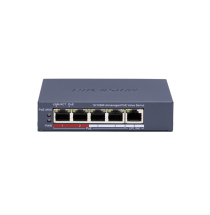 DS-3E0105P-E/M(C) 4x POE | 30 W | 4x 100 Mb/s + 1x 100 Mb/s uplink | celkový výkon 45 W |…