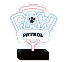Dekorativní LED neon na stojanu Tlapková patrola - Logo