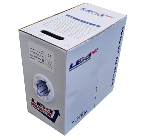 LEXI-Net instalační kabel Cat 6 UTP LSOH (Dca) 305m box fialový LEXI-Net instalační kabel Cat 6 UTP LSOH (Dca) 305m box fialový