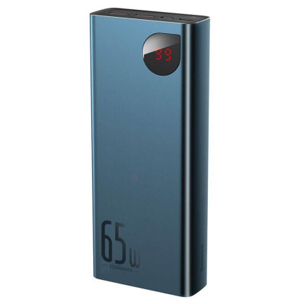 Powerbanka Baseus Adaman Metal 20000mAh, 65W modrá
